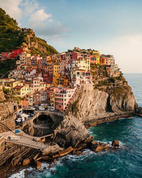 Liguria - Italian Riviera with colorful villages