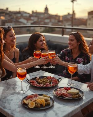 Italian aperitivo social gathering